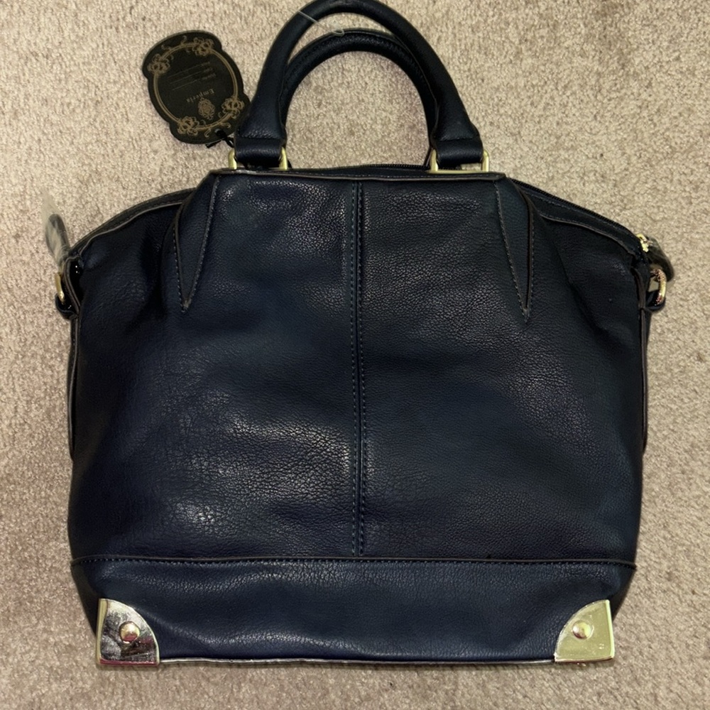 New black and gold trimming tote bag